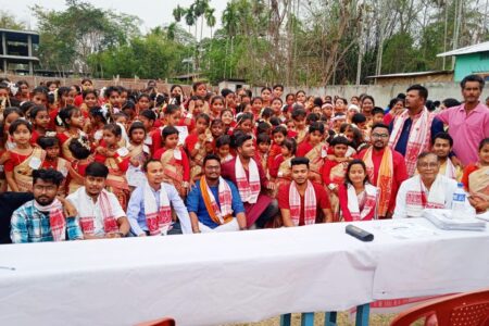 পলাশবাৰী বঙৰাত বিহুনৃত্য-ঢোলবাদনৰ কৰ্মশালাৰ সফল সামৰণি