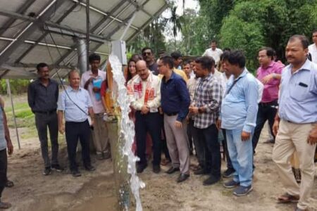 কৃষি প্ৰধান ৰাণী চাপৰিত প্ৰধানমন্ত্ৰী কৃষি সিঞ্চয়ী যোজনা উদ্বোধন