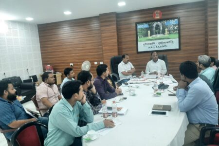 Minister Suklabaidya reviews flood relief, rehabilitation work with Hailakandi administration
