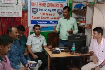 মিৰ্জাত বিশ্ব ক্ৰীড়া সাংবাদিকতা দিৱস উদযাপন