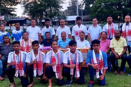 যুৱ অলিম্পিকৰ বঁটা প্ৰাপকক ঢকুৱাখনাত সম্বৰ্ধনা