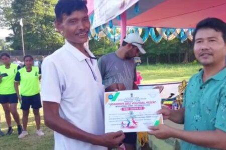 বঙাইগাঁৱত অনুষ্ঠিত ৰাজ্যপাল ছোৱালী ভলীবল মিছন প্ৰতিযোগিতা