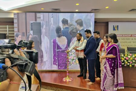 এ এছ এফ এফ ডি চিৰ দুদিনীয়া চলচ্চিত্র নির্মাণ বিষয়ক কৰ্মশালা উদ্ধোধন সাংস্কৃতিক মন্ত্রী বিমল বড়া