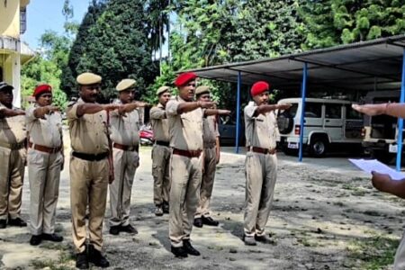 ঢকুৱাখনাৰ তিনি থানাত অসম আৰক্ষী দিৱস উদযাপন