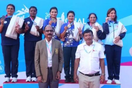 লন বলৰ ডাবলছত স্বৰ্ণ জয় অসমৰ নয়নমণি শইকীয়া আৰু তানিয়া চৌধুৰীৰ