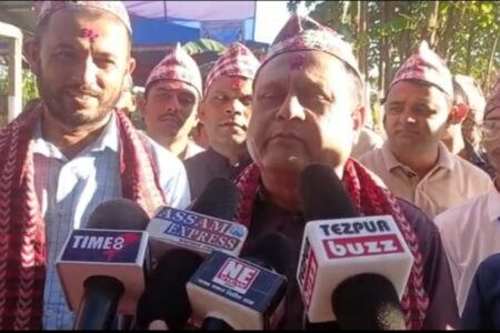 চতিয়াৰ কাচমাৰীত অনুষ্ঠিত তিহাৰ সন্মিলনত বিধায়ক পদ্ম হাজৰিকাৰ অংশগ্ৰহণ