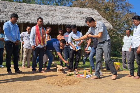 চানডুবি উৎসৱ ২০২৩ লাইখুঁটা স্থাপন