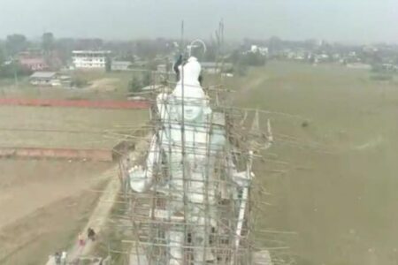 নলবাৰীত নিৰ্মাণ হৈছে শিৱৰ সু-উচ্চ মূৰ্তি