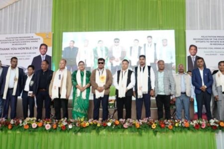 Chief Minister Conrad K Sangma felicitated in recognition of Meghalaya’s historic achievement towards initiating Scientific Coal Mining