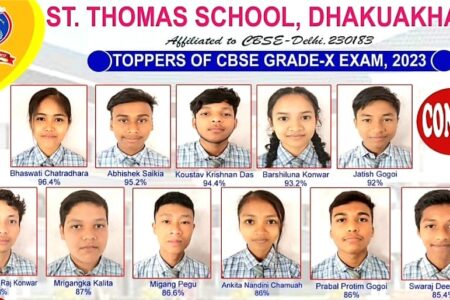 চেইণ্ট থমাছ স্কুলৰ সফল শিক্ষাৰ্থীক অভিনন্দন