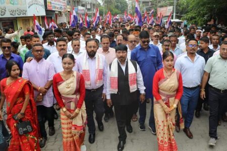 লক্ষ্য শক্তিশালী অগপ বৰপেটাত অগপৰ বিশাল দলীয় কৰ্মী সন্মিলন -লোকসভাত কংগ্ৰেছ মুক্ত হ’ব অসম- অতুল বৰা