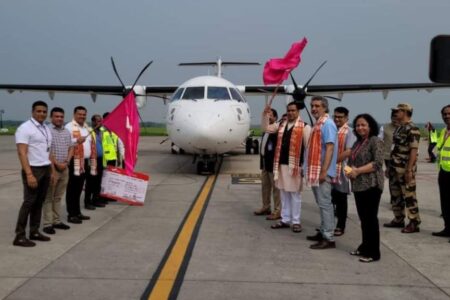 গুৱাহাটী আৰু শিলচৰৰ মাজত আজিৰে পৰা ফ্লাইবিগৰ বিমান সেৱা আৰম্ভ