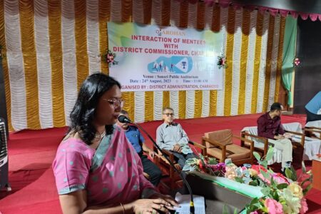 Charaideo DC interacts with meritorious students under Arohan scheme