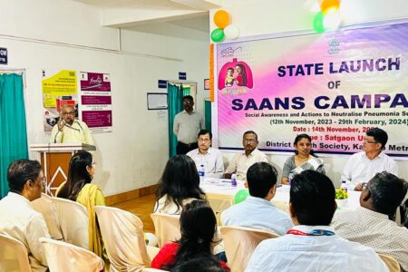 সাতগাঁৱত বিশ্ব নিউম’নিয়া দিৱসৰ লগত সংগতি ৰাখি চাঁচ অভিযানৰ শুভ মুকলি