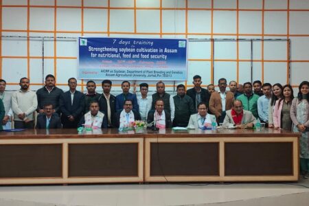 ছয়াবিনৰ খেতিৰ প্ৰচাৰ প্ৰসাৰৰ বাবে অসম কৃষি বিশ্ববিদ্যালয়ৰ পদক্ষেপ-কৃষি বিজ্ঞানী আৰু কৃষি বিভাগৰ বিষয়াক লৈ সাতদিনীয়া বিশেষ প্ৰশিক্ষণ আৰম্ভ