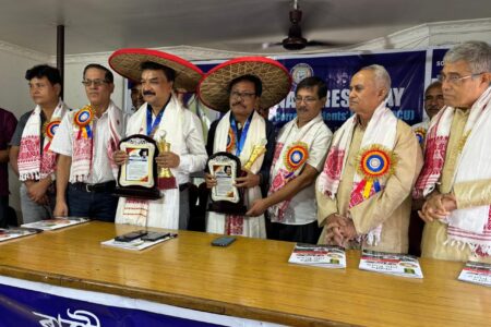 আপকুৰ ৰাষ্ট্ৰীয় প্ৰেছ দিৱস উদযাপন-ৰাজ্যৰ দুগৰাকী জ্যেষ্ঠ সাংবাদিকক সম্বৰ্ধনা
