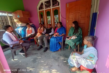 কেন্দ্রীয় চৰকাৰৰ গ্ৰামোন্নয়নৰ বিভাগৰ প্ৰতিনিধিৰ মৰিগাঁও জিলা ভ্ৰমণ, প্ৰধানমন্ত্ৰী আৱাস যোজনাৰ গৃহ পৰিদৰ্শন